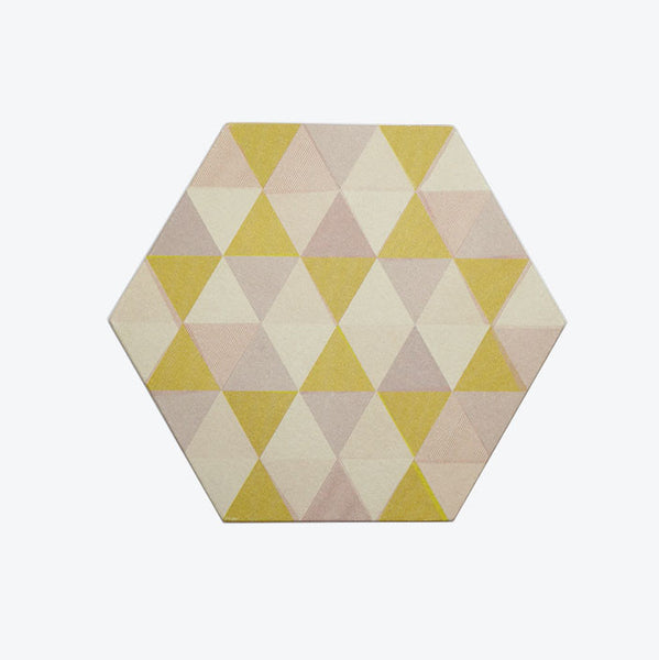 hex coasters (ochre)